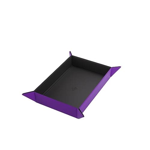 Rectangular Black/Purple Magnetic Dice Tray