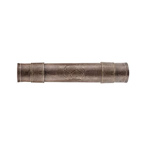 PUBGAMER Brown Dice Mat & Tray for DND, with 2x7 Dices & Zipper Holder