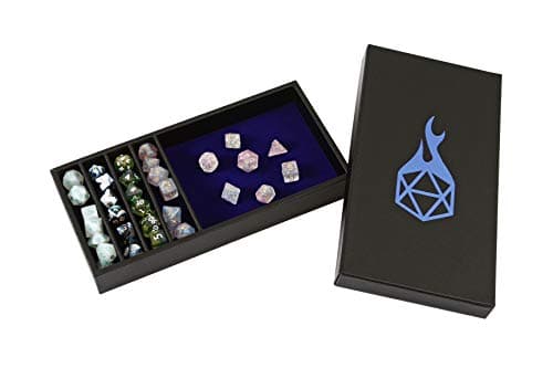 Forged Dice Co. Dual Dice Tray with Staging - Gray - Perfect for D&D and RPG Gaming