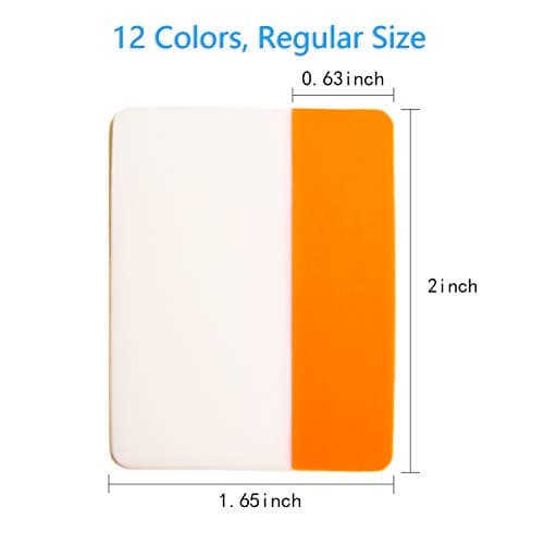 KICNIC 960-Piece 2" Colored Sticky Tabs for Binders, Books & Notebooks