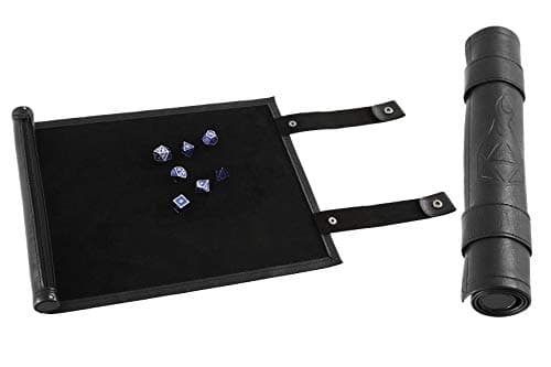 Forged Dice Co Scroll Dice Tray & Mat with Zippered Holder - DND Dice Storage