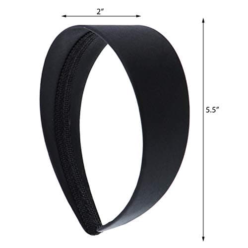 Motique Accessories Satin Wing Headband for Women and Girls - Set of 3