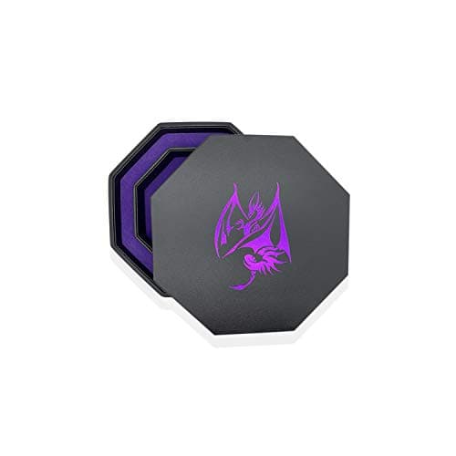 Norse Foundry Purple Dragon 8" Octagon D&D Dice Tray - Storage Lid Included