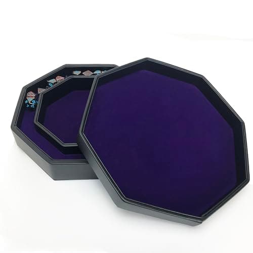 Dragon Seal Royal Purple Felt RPG Dice Tray with Storage Lid