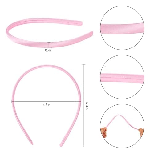26pcs Colorful Satin Headbands for Girls & Women Bulk Hair Accessories