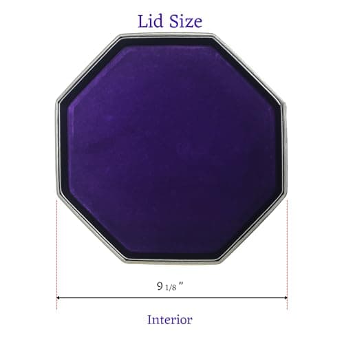 Dragon Seal Royal Purple Felt RPG Dice Tray with Storage Lid