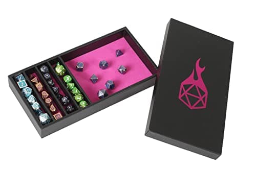 Forged Dice Co. Dual Dice Tray with Staging - Gray - Perfect for D&D and RPG Gaming