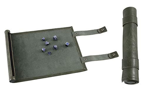 Forged Dice Co Scroll Dice Tray & Mat with Zippered Holder - DND Dice Storage