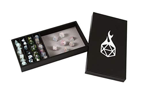 Forged Dice Co. Dual Dice Tray with Staging - Gray - Perfect for D&D and RPG Gaming