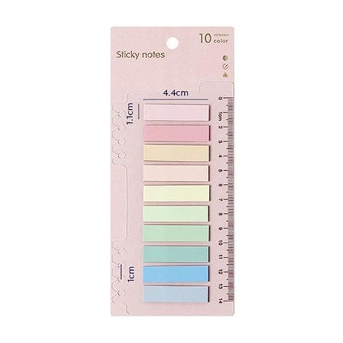 Morandi Sticky Note Tabs, Colored Book Markers for Annotating and Categorizing