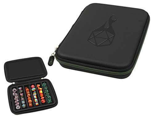 Forged Dice Co. Dice Storage Case with Removable Tray - Holds 42 Metal or Plastic Dice - Works with DnD and Dungeons & Dragons
