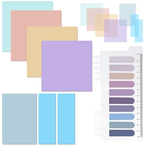 ONEDONE Transparent Sticky Notes - 700 Sheets for Book Marking
