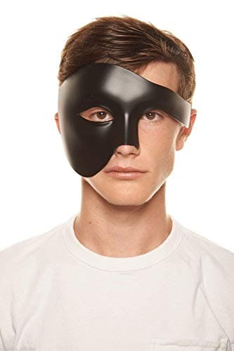 Seglorwy Black Masquerade Mask for Couples, Venetian Mardi Gras Halloween Party