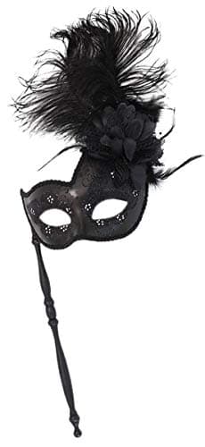 Coolwife Feather Masquerade Mask for Halloween and Cosplay