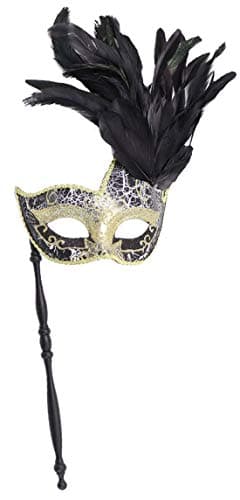 Coolwife Feather Masquerade Mask for Halloween and Cosplay