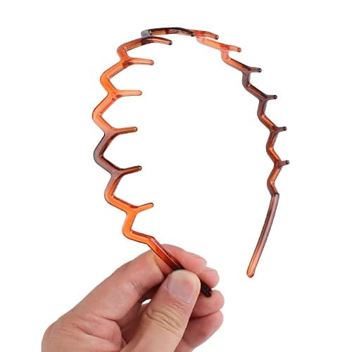 Zig Zag Shark Tooth 6 Pack Hair Comb Headbands for Women