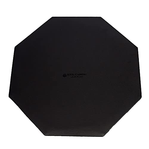 11.5 Inch Red Octagon Dice Tray with PU Leather & Velvet