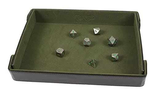 Forged Dice Co. 9.5 Inch Magnetic Folding Dice Tray - DND & Dice Game