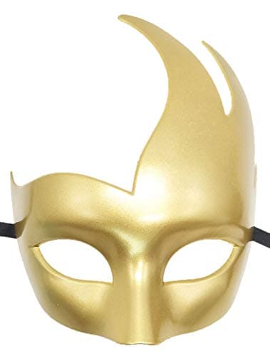 Coolwife Men's Vintage Venetian Checkered Masquerade Mask for Musical Party