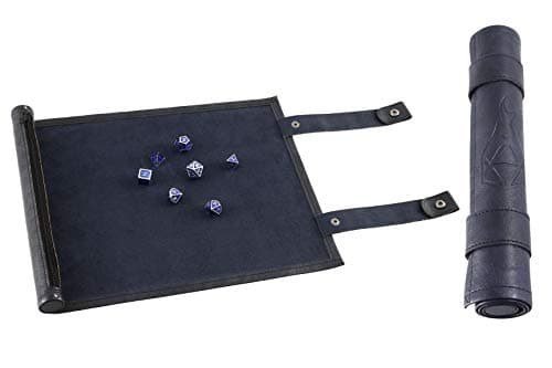 Forged Dice Co Scroll Dice Tray & Mat with Zippered Holder - DND Dice Storage
