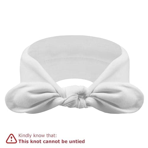 DRESHOW 4 Pack Bow Knotted Headbands for Women Running Sport Elastic Hair Wrap