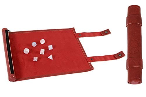 Forged Dice Co Scroll Dice Tray & Mat with Zippered Holder - DND Dice Storage