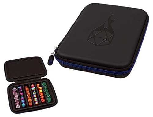 Forged Dice Co. Dice Storage Case with Removable Tray - Holds 42 Metal or Plastic Dice - Works with DnD and Dungeons & Dragons