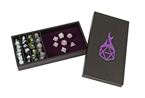 Forged Dice Co. Dual Dice Tray with Staging - Gray - Perfect for D&D and RPG Gaming