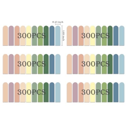 Morandi Sticky Tabs for Annotating Books - Aesthetic Sticky Notes for Office & School