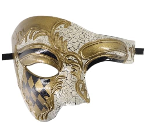 Coolwife Phantom of the Opera One-Eyed Masquerade Mask Costumes
