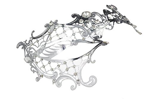 Coddsmz Laser Cut Metal Masquerade Mask for Venetian Parties