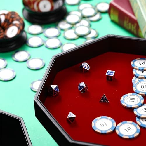 Octagon Dice Tray 11.5 Inch Dice Mat for RPG Table Games