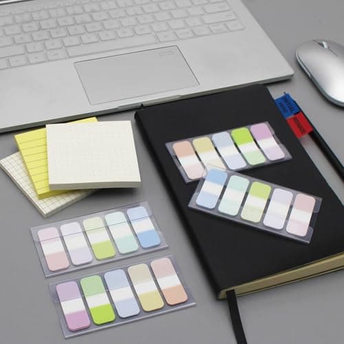 Assorted Colors 0.625 x 1.71 Inch Sticky Tabs, 4 Dispensers/Pack, 400 Pages