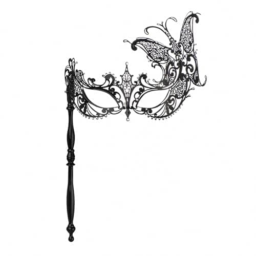 YU FENG Venetian Masquerade Mask for Women, Couples & Besties Prom, Balls, Mardi Gras, Halloween & Parties Costume Mask