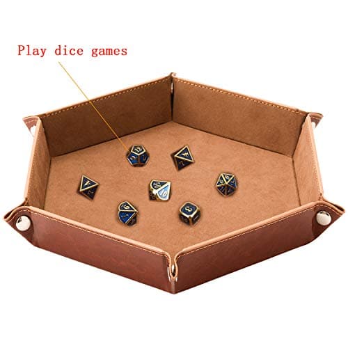 SHYVIA Metal Dice Tray for RPG & DND Table Games