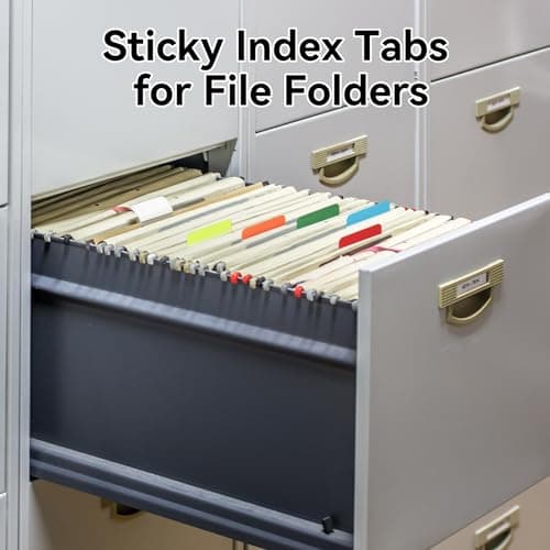 10 Colors 60 Sets 2 Inch Reusable Page Markers for Notebooks Binders File Folders