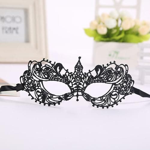 Masquerade Mask for Couple Halloween Venetian Lace Eyemask Party Prom Ball Mardi Gras