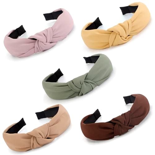 Women & Girls Stylish 5PCS Knotted Headbands