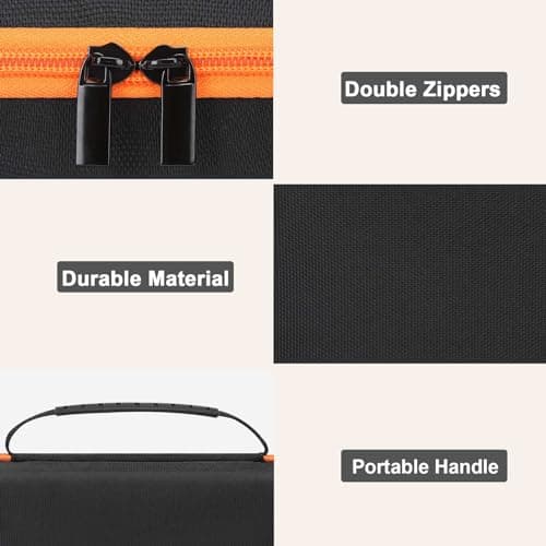 MOSISO DND Dice Case, Black - Organizer for Role-Playing Games