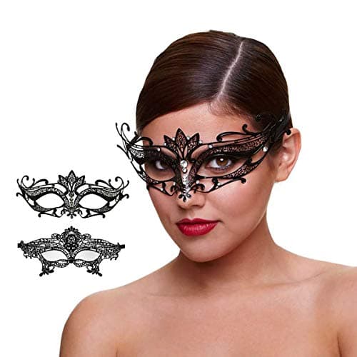 Glamorous Rhinestone Venetian Mask for Women