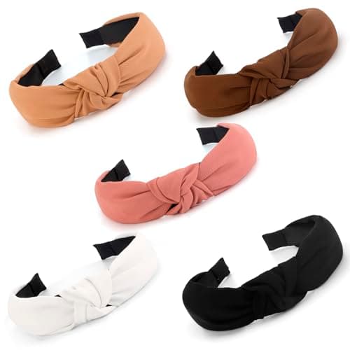 Women & Girls Stylish 5PCS Knotted Headbands