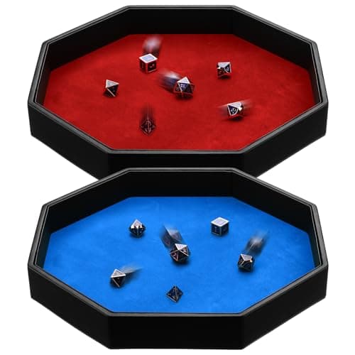Octagon Dice Tray 11.5 Inch Dice Mat for RPG Table Games