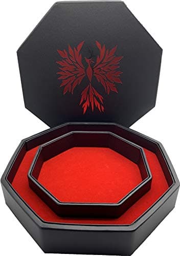 Norse Foundry Purple Dragon 8" Octagon D&D Dice Tray - Storage Lid Included
