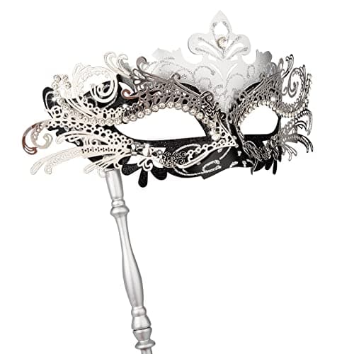 Hoshin Masquerade Mask with Stick for Women