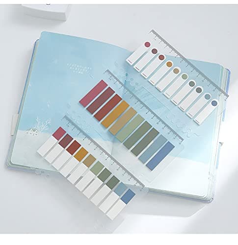 1200 Pcs Morandi Colored Book Tabs, Writable Index Flags for Notebooks