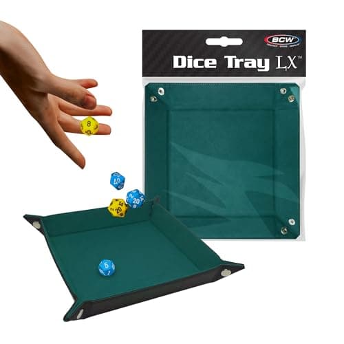 BCW Green 7x7 Inch Dice Tray for Dungeons and Dragons