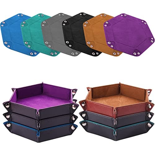 SIQUK Hexagon Dice Tray for RPG, DND and Board Games