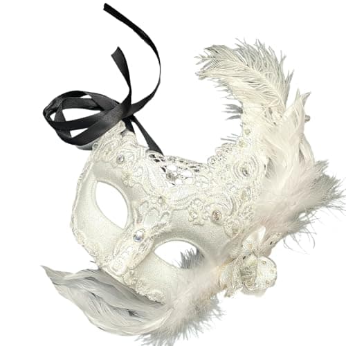 MasqStudio Brocade Lace Masquerade Mask for Mardi Gras & Parties