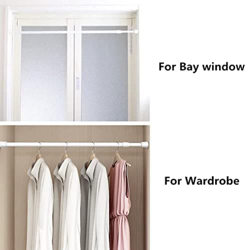 Adjustable Tension Curtain Rods for Windows, Cabinets, Closets (3-Pack)