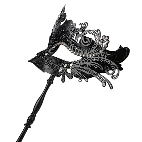 Hoshin Masquerade Mask with Stick for Women